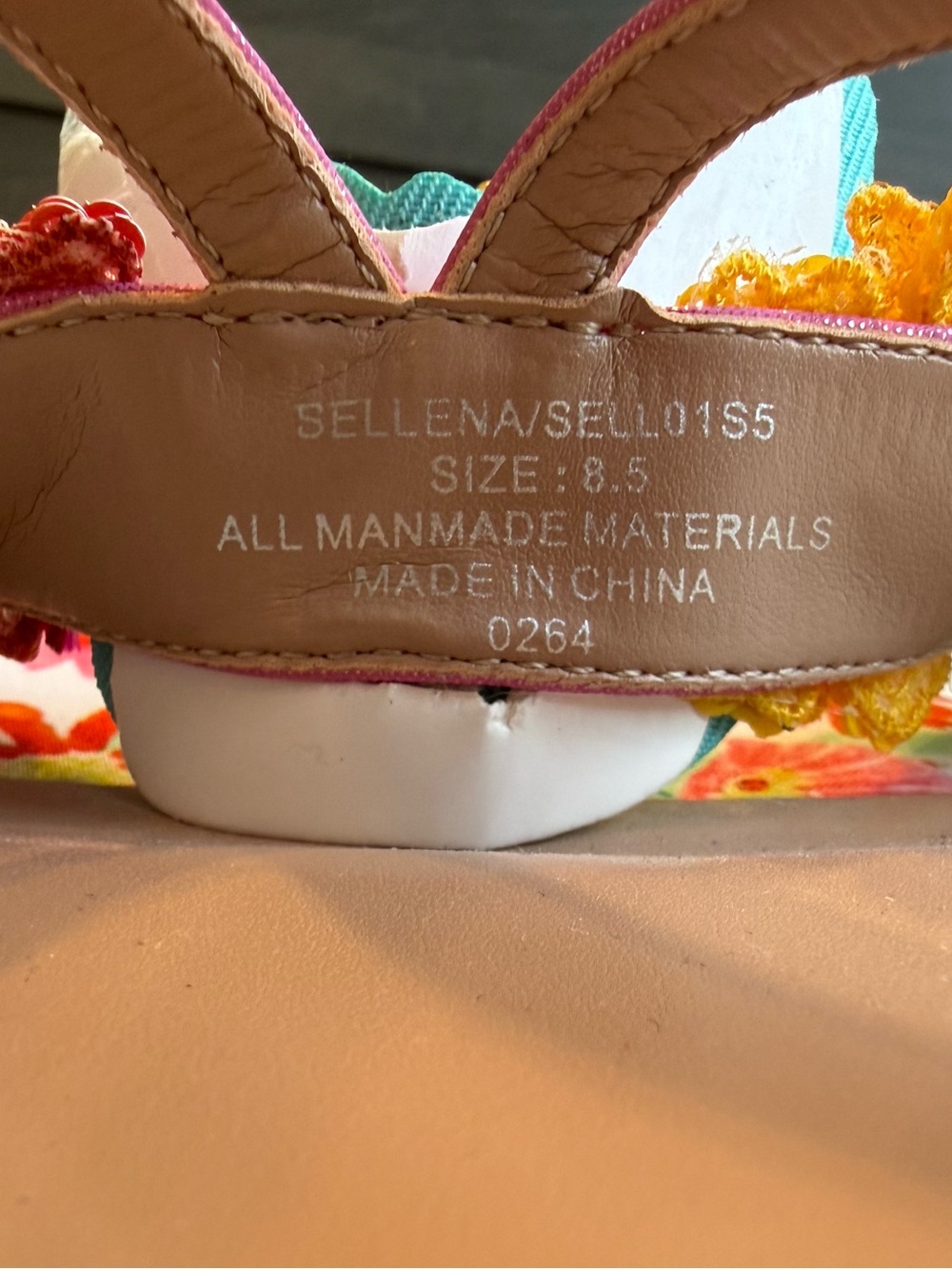 NEW Betsey Johnson Sellena Slide Sandal in Teal Multi Size 8.5” - Picture 11 of 13